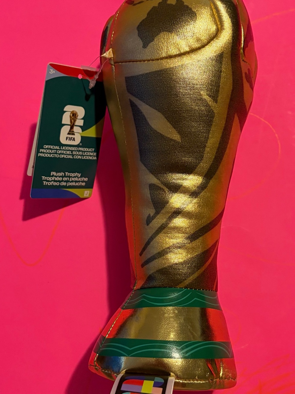 FIFA Plush World Cup‎ Trophy - Metallic Gold